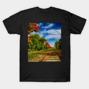 Railroad Tracks at Grand-Pre National Historic Site T-Shirt